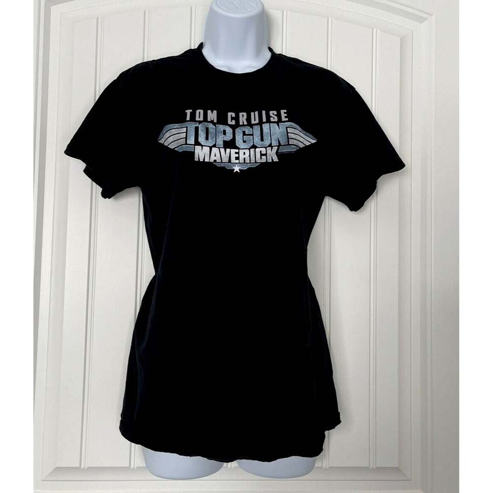 Top Gun Maverick Tom Cruise Movie Unsex Medium Black Short Sleeve T-Shirt